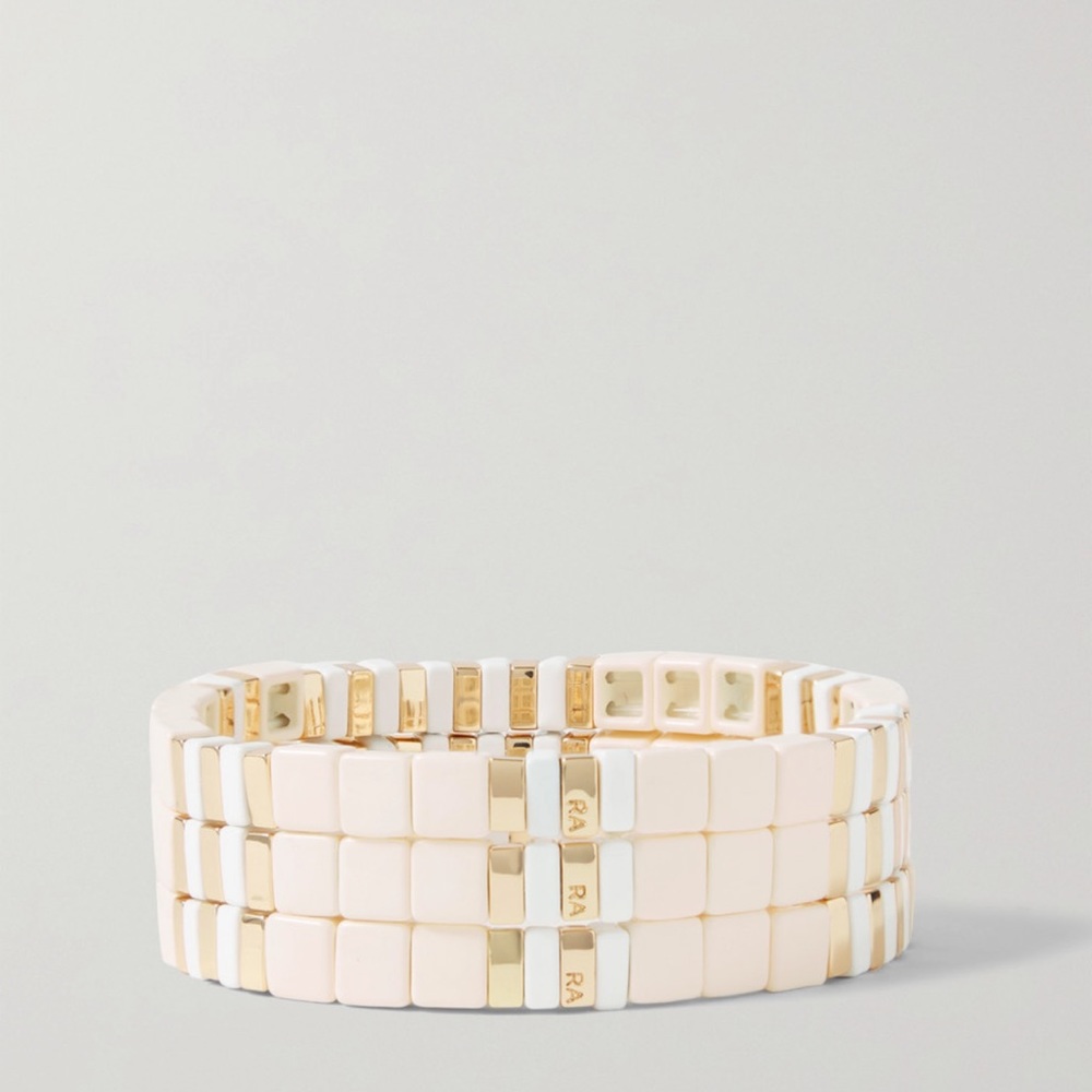 Roxanne Assoulin triple crème set bracelets
